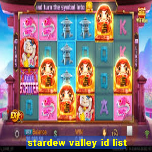 stardew valley id list